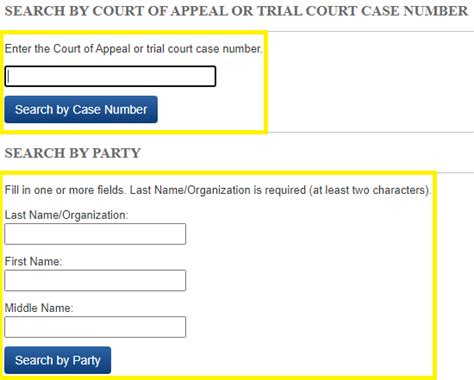Appeals Status Lookup .